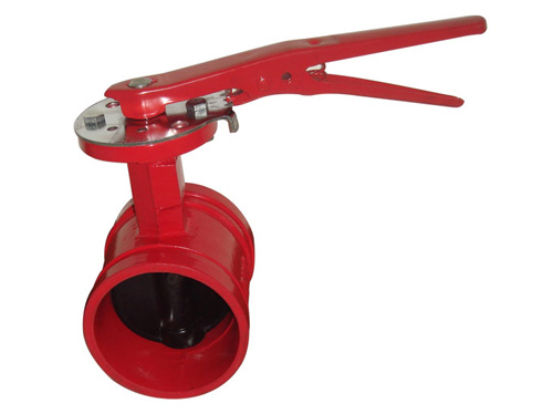 D81X手柄沟槽蝶阀