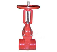 Z81X-16明杆沟槽谈性座封闸阀